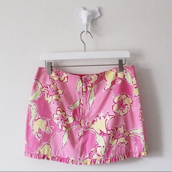 Lily Pulitzer Tulip Floral Ruffle Hem Mini Skirt - Picture 6 of 7
